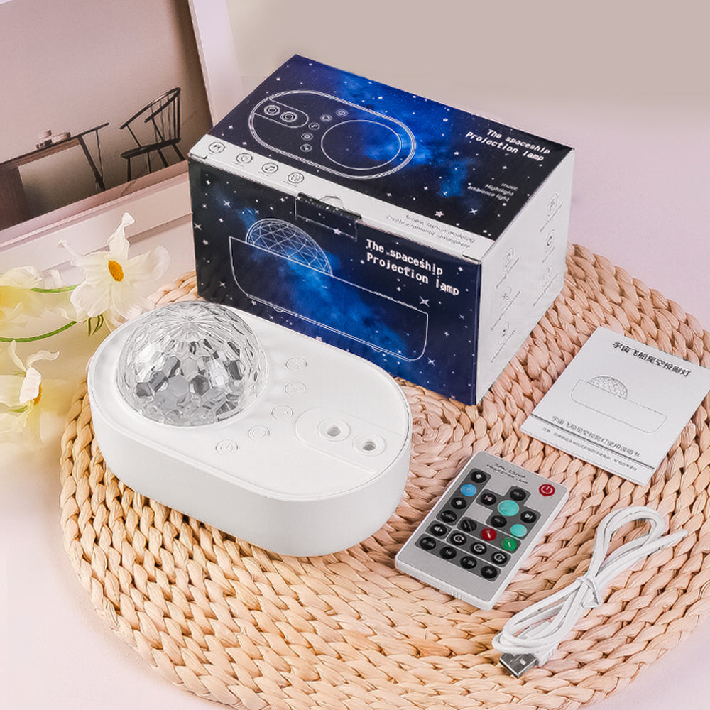 Galaxy Star Night Light Projector LED Ocean Wave Remote Bluetooth Music Speaker