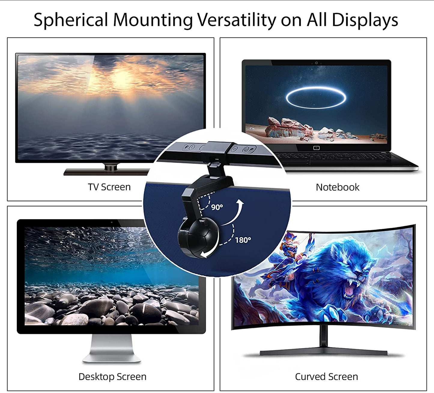 Computer Monitor Light Bar, 3 Color Modes, USB Powered, No Screen Glare, Adjustable Brightness Desktop Lamp.